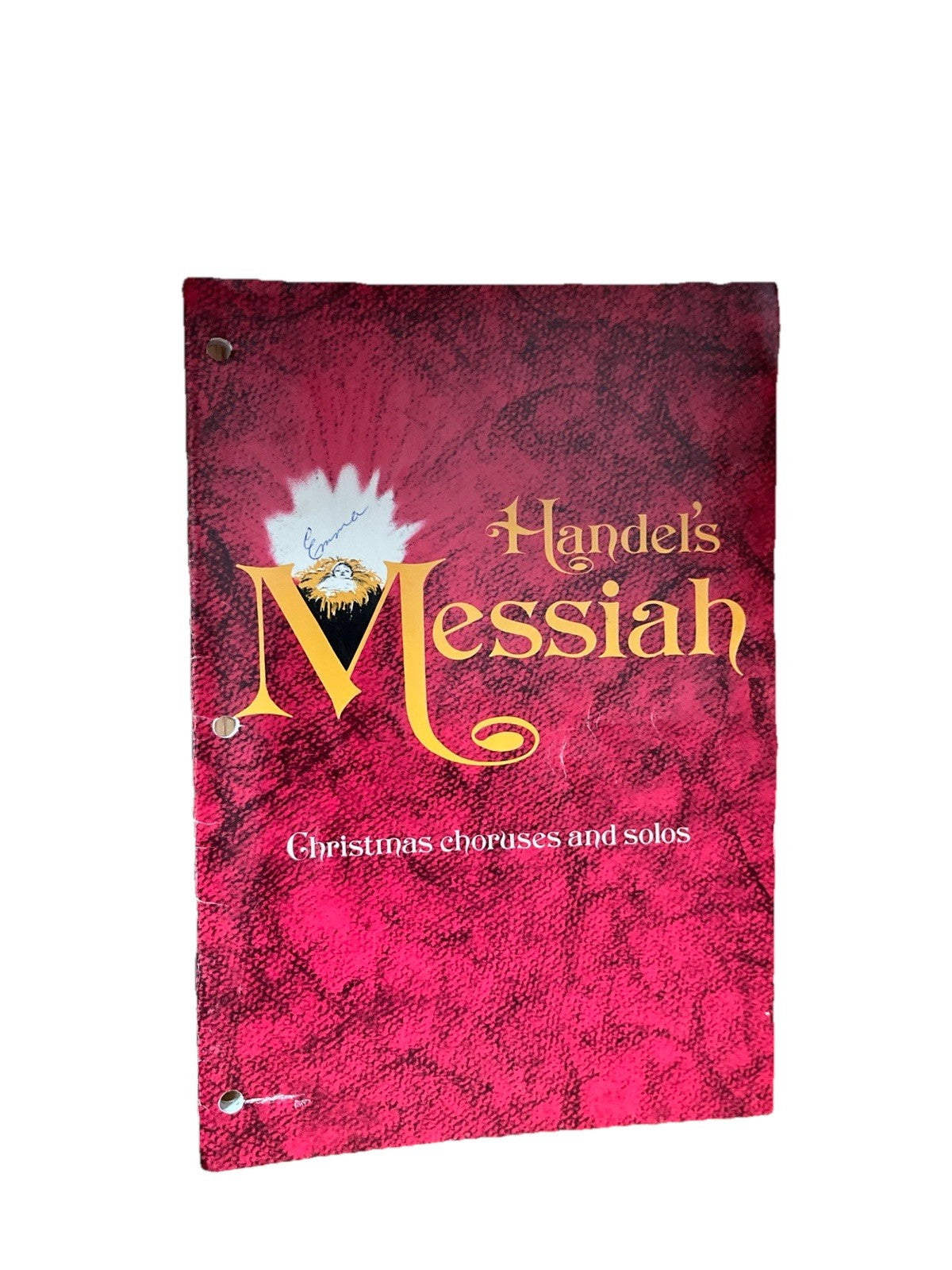The Messiah The Christmas Choruses & Solos Vocal Piano Score Handel 1pc