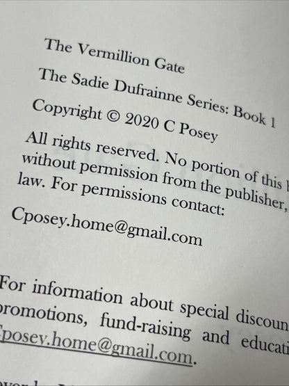 The Vermillion Gate by C. Posey Paperback Book