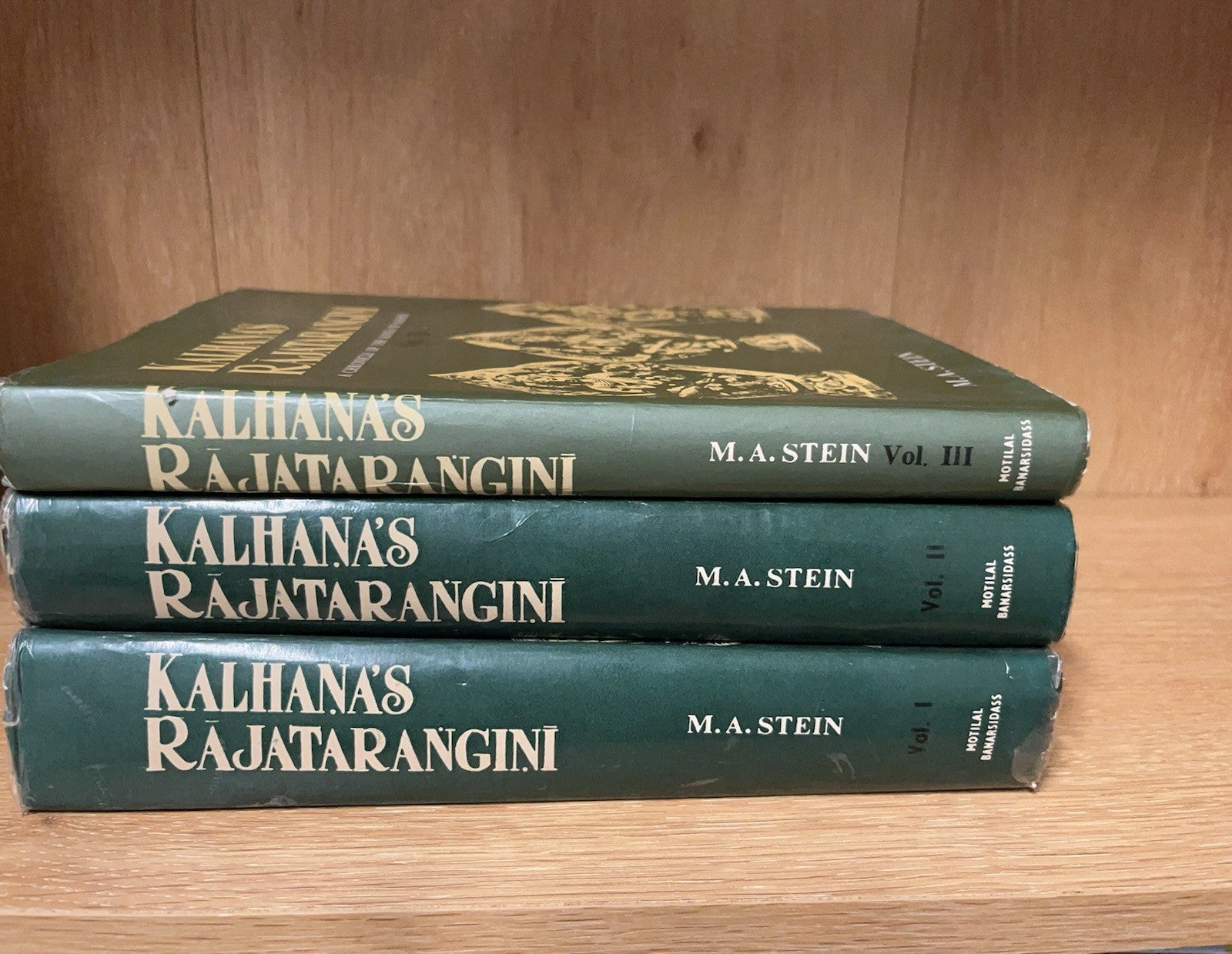 KALHANAS RAJATARANGINIA CHRONICLE OF THE KINGS OF KAŠMIR Volumes 1-3 Sets