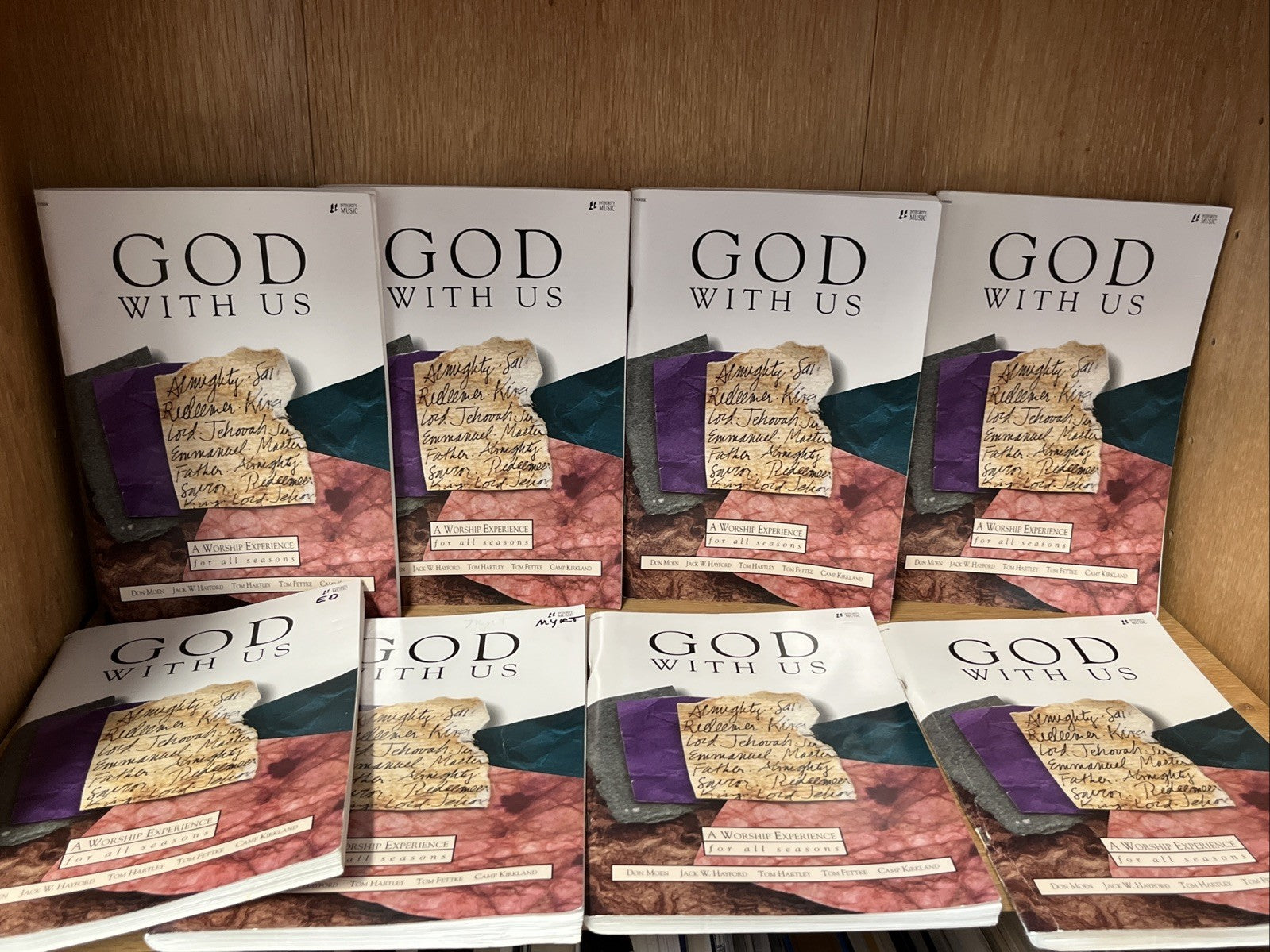 LOT OF 8 GOD IN US SHEET MUSIC BOOK - WORSHIP EXPERIENCE - DON MOEN / FETTKE ETC