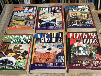 Lydia Adamson Book Lot Cat Mystery Alice Nestleton Lot of 6 Paperback