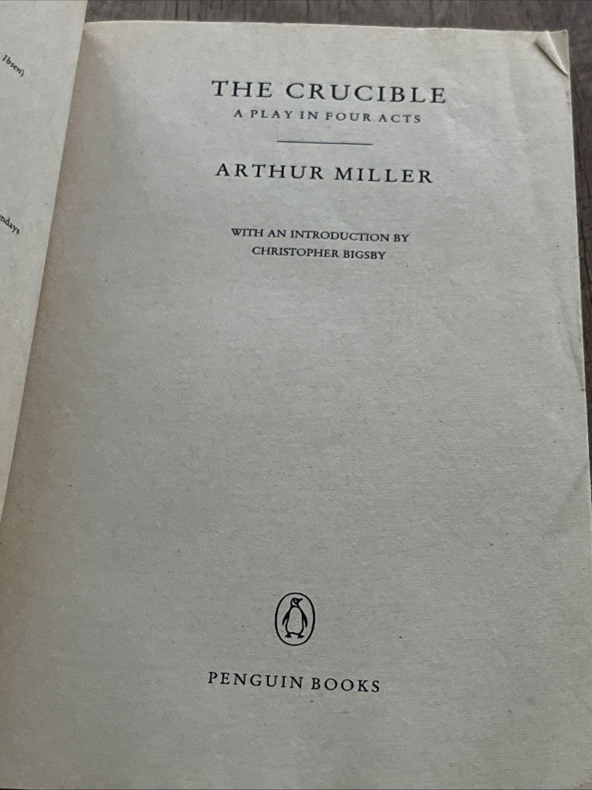 the crucible arthur miller