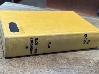 The Contemporary French Novel (Henri Peyre - 1955) HC/no DJ