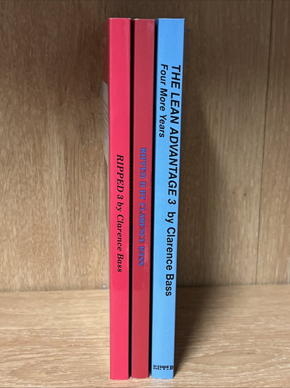 Clarence Bass Book Lot 3 RIPPED 2 &3: The Lean Advantage 3