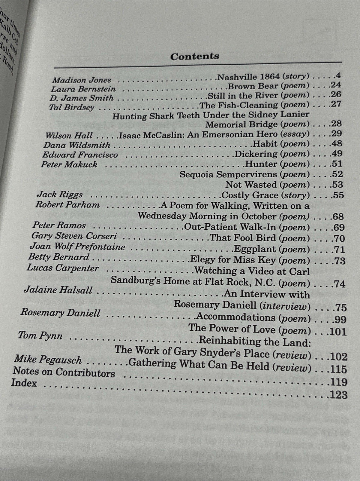 The Chattahoochee Review, Vol.  X, No. 2, Winter 1990, No Damage, Nice.
