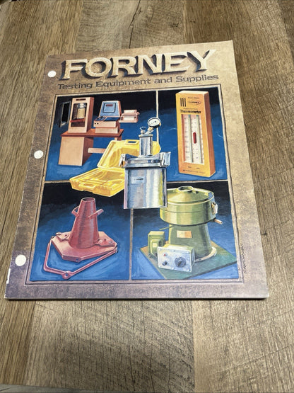 Forney Testing Apparatus and Supplies Catalog 1986