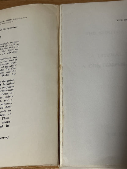 The spiritual exercises of St Ignatius: A literal translation and A Contemporary