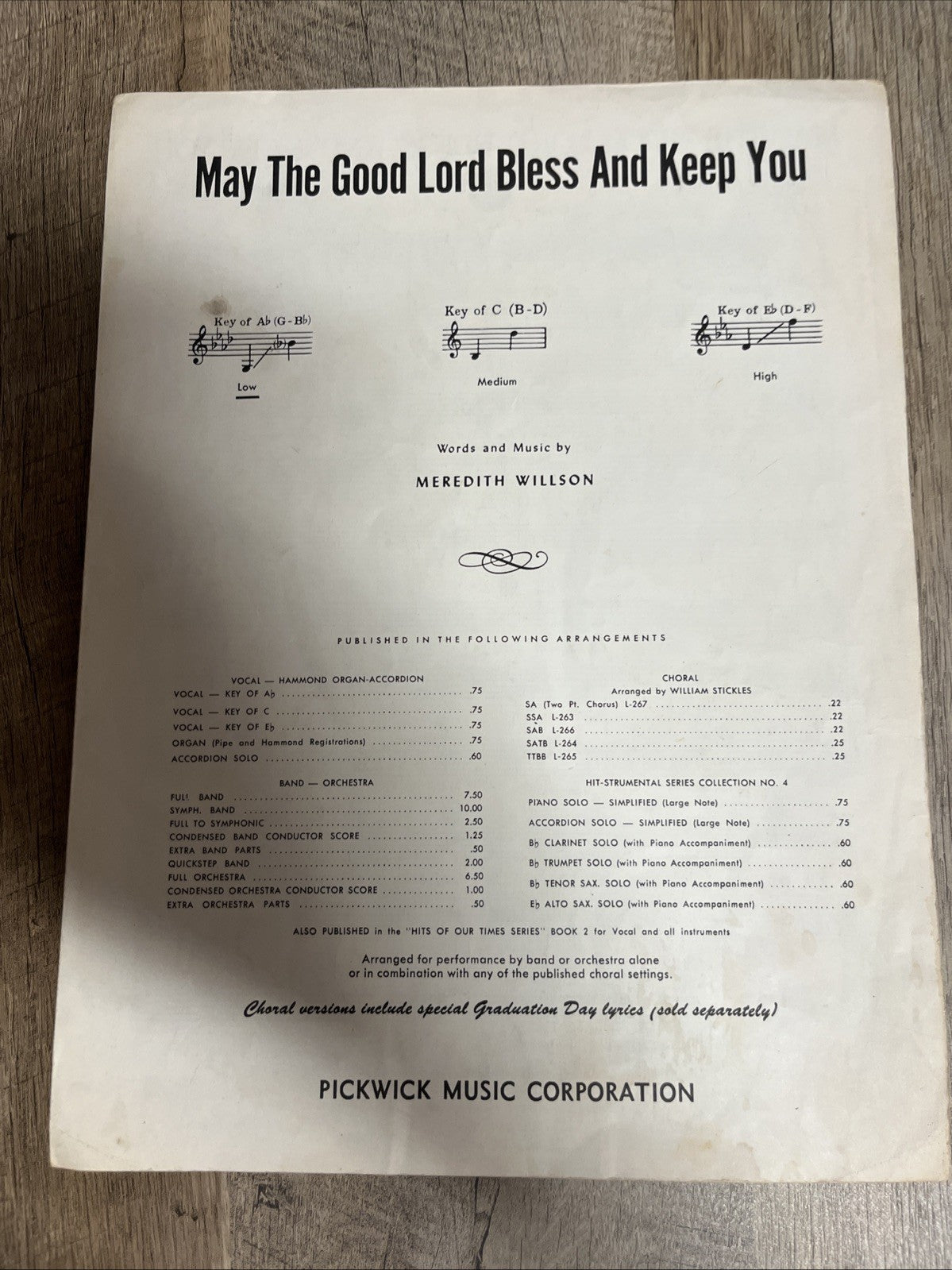 vintage music sheets lot 9 ( “Sell As It’s” Single Sheet) 1910/1950s/60s/70s/80s