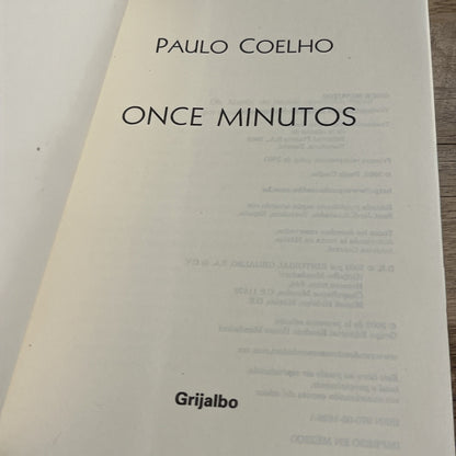 ONCE MINUTOS (SPANISH EDITION) By Paulo Coelho