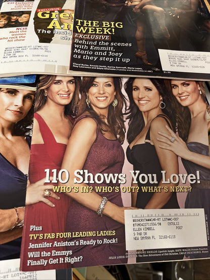 TV GUIDES LOT OF 22  MAGAZINES NCIS Dynamic Duo, Lost, Hot Bods! 2006 -2011