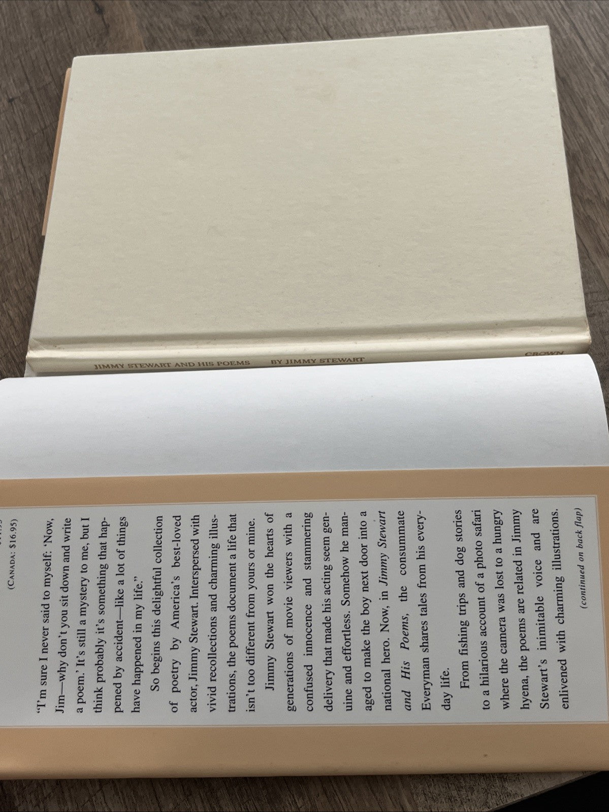Jimmy Stewart and His Poems 1st Edition Book 1989