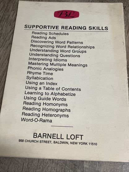 Supportive Reading Skills WORD.O.RAMA What’s Your Phobia? Intermediate R.Boning