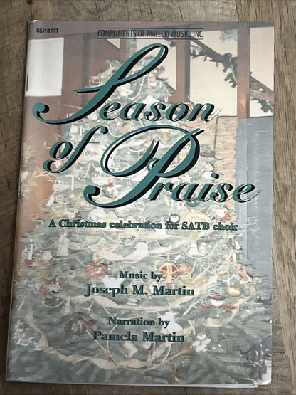 Lot 2 Season of Praise A Christmas Celebration for SATB Choir Martin Music Book