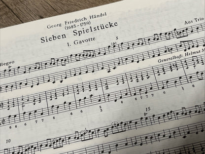 Sieben Spielstücke Seven Pieces) by Georg Friedrich Händel  