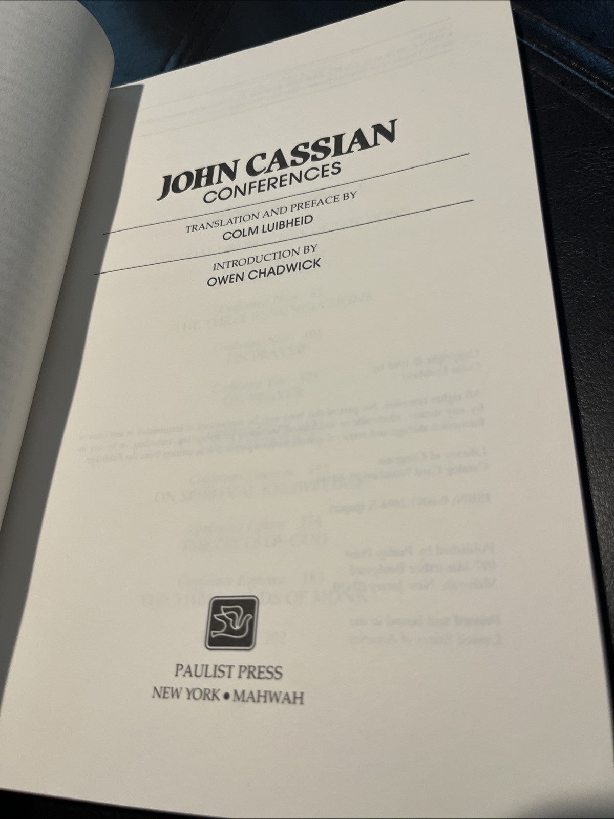 John Cassian: Conferences, Translated And Preface Colm Luibheid (English)