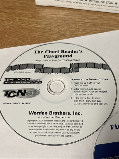 TC2000 Simple Tool For Finding, Organizing & Charting Winning Stocks On PC CD-rm