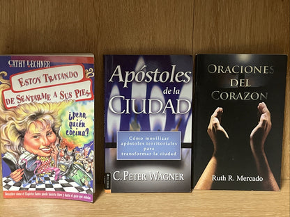 Spanish Christian Book Lot 3 Oraciones Del Corazon.. Spanish Theology