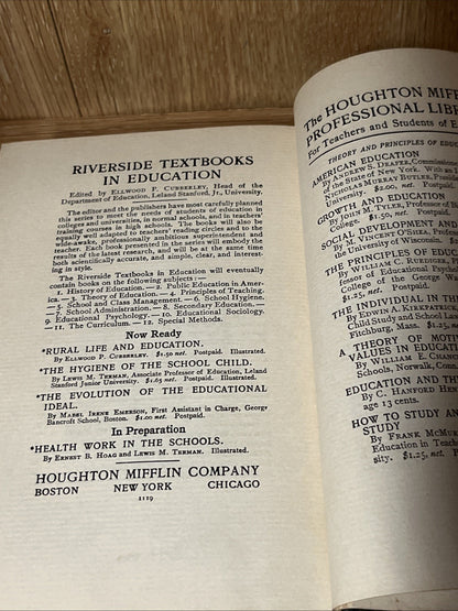 Vocational Education: Its Theory, Administration & Practice.. Snedden Weeks 1912