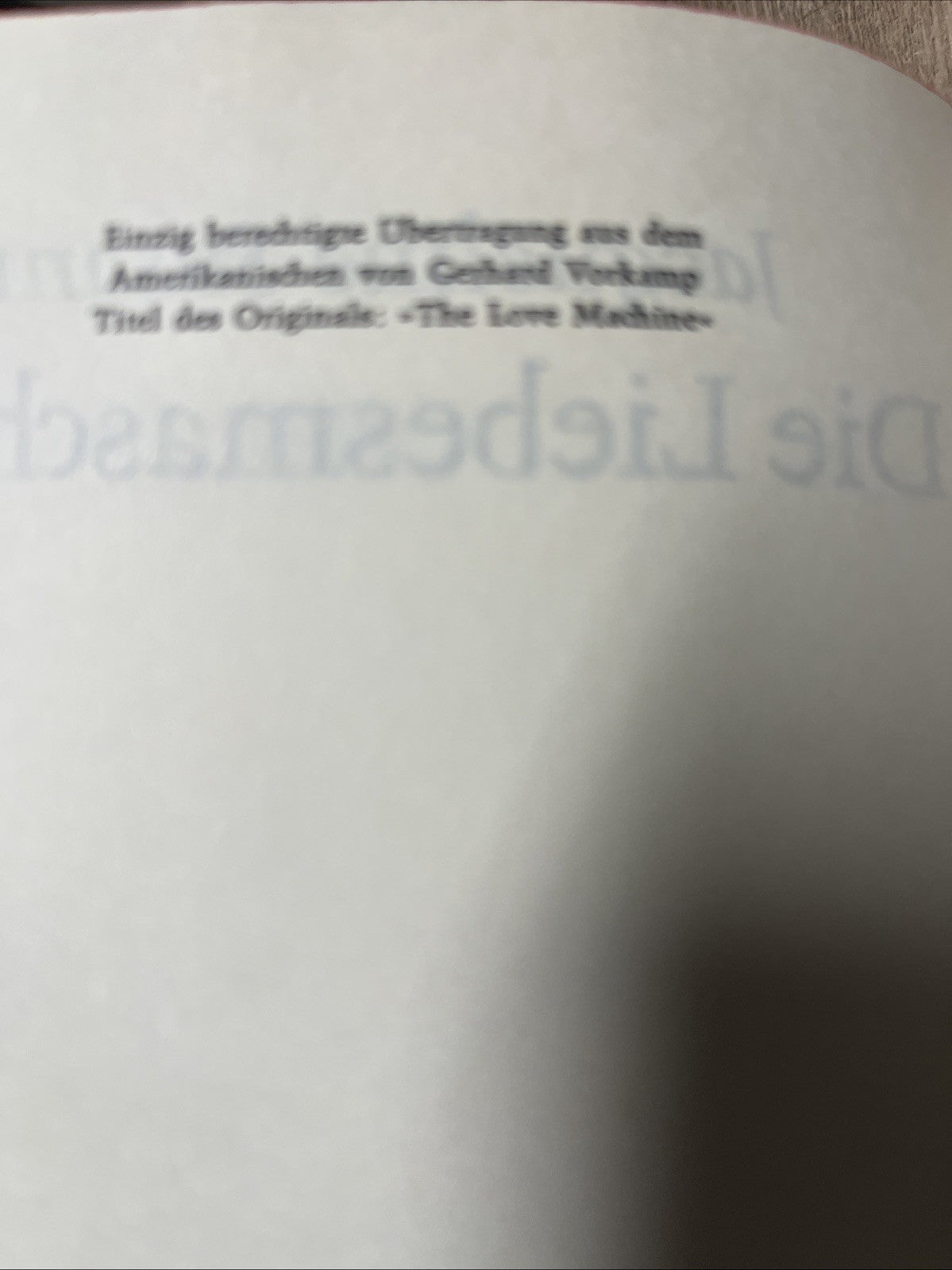Die Liebesmaschine - Jacqueline Susann Lizenzausgabe