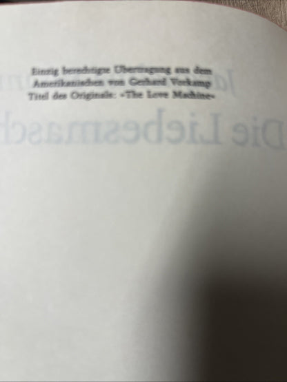 Die Liebesmaschine - Jacqueline Susann Lizenzausgabe
