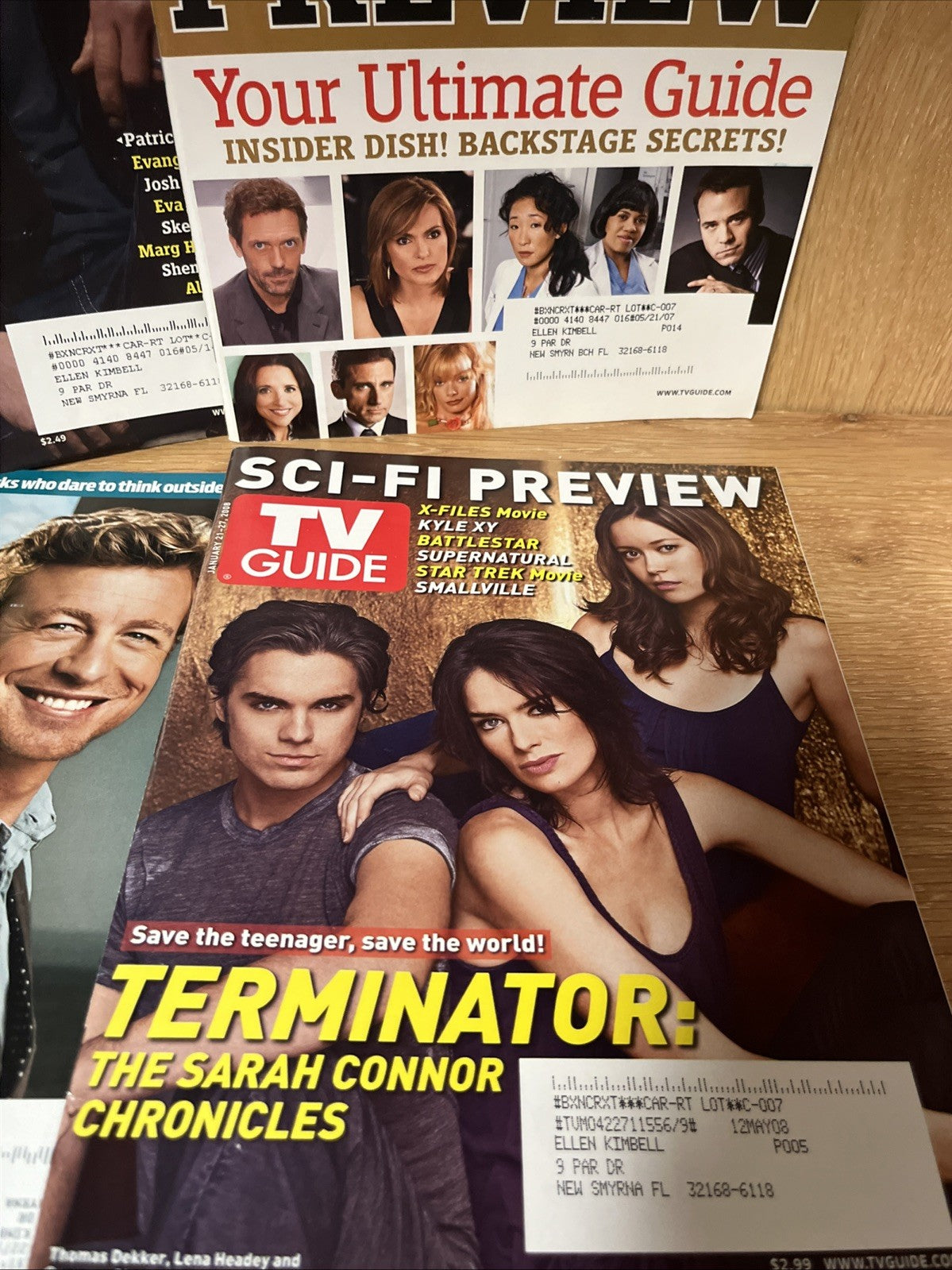 2000's Lot Of 15 TV Guide Magazines