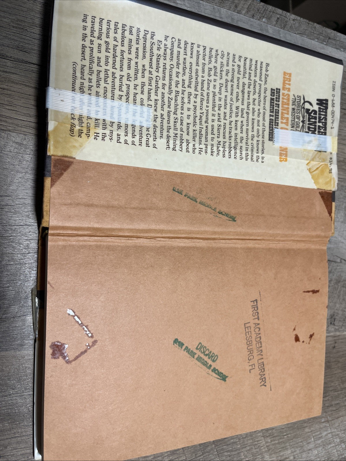 Whispering Sands Story Of Gold Fever The Western..1st Ed Erle Stanley Gardner