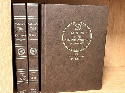 Webster’s Third New International Dictionary Unabridged & 7 Language Dictionary