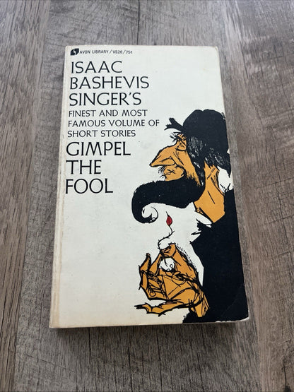 Isaac Bashevis Singer's Volume of Short Stories Gimpel the Fool 1969 Softcover