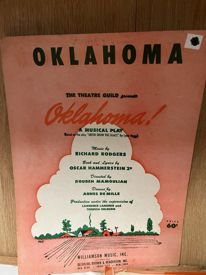 Vintage Music Sheet Lot of 9 (1925,1926,1927, 1928, 1932, 1939, 1943, 1951, 1978