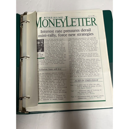 The HUME Money Letter 1984 - 1990