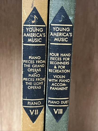 Young America's Music Vol II & V III Lot 2 Music Book Albert E Weir 1950