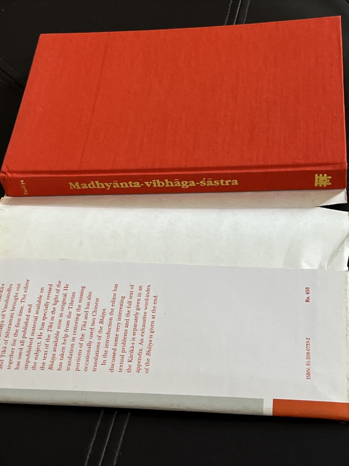 Madhyānta-vibhāga-śāstra, edited by Ramchandra Pandeya