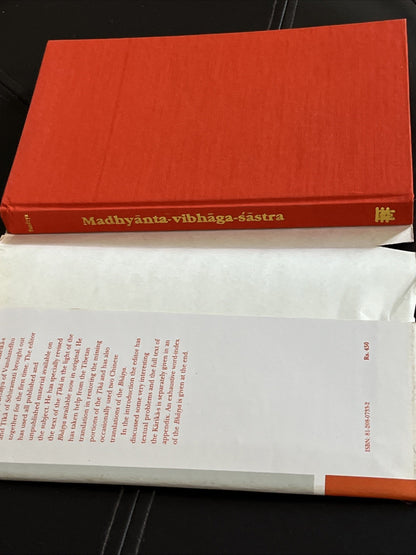 Madhyānta-vibhāga-śāstra, edited by Ramchandra Pandeya