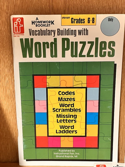 Vocabulary Building with Wird Puzzles, Wordsearch & Super Hidden Picture Mazes