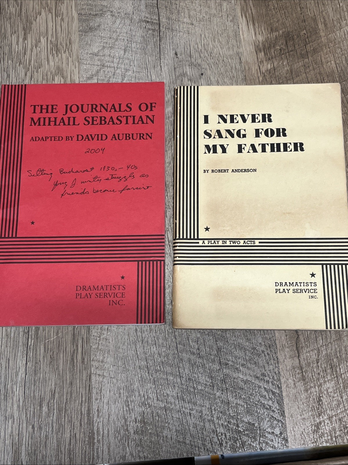 dramatists play service lot By Robert Anderson & David Auburn 1968-2004