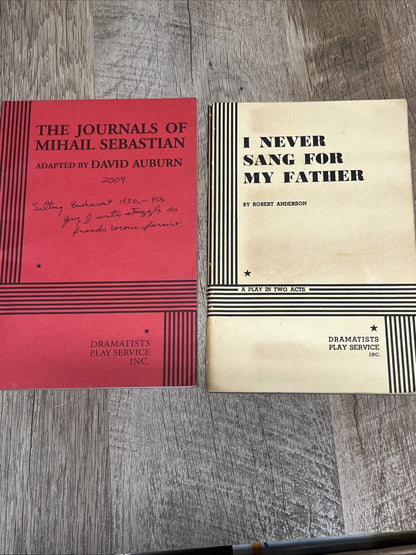dramatists play service lot By Robert Anderson & David Auburn 1968-2004