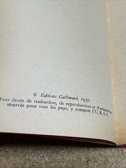 Albert Camus L'Exil et le Royaume 1957 Editions Gallimard