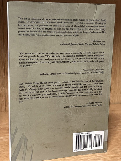 The Lemon Light of Morning Poem Emily Black  SIGNED COPY