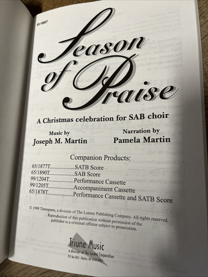 Season of Praise A Christmas Celebration for SATB Choir 65/1890T