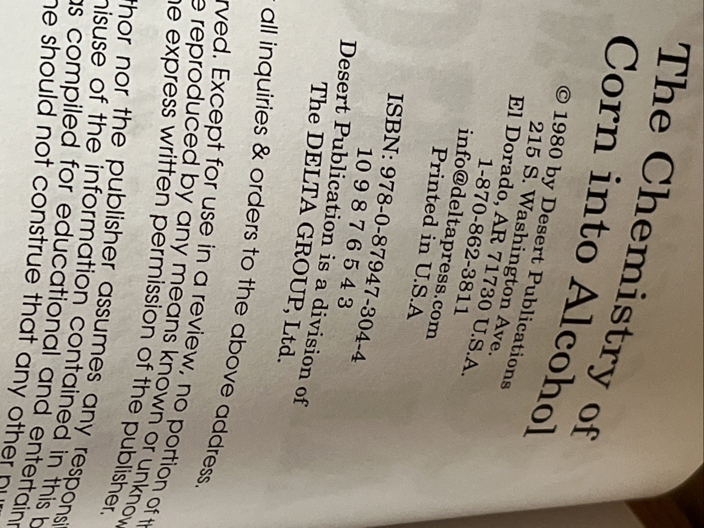 THE CHEMISTRY OF CORN INTO ALCOHOL By Dale Holm & Herb Seto NEW