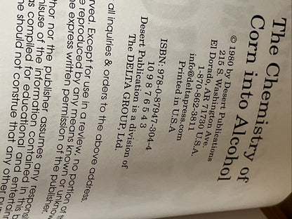 THE CHEMISTRY OF CORN INTO ALCOHOL By Dale Holm & Herb Seto NEW