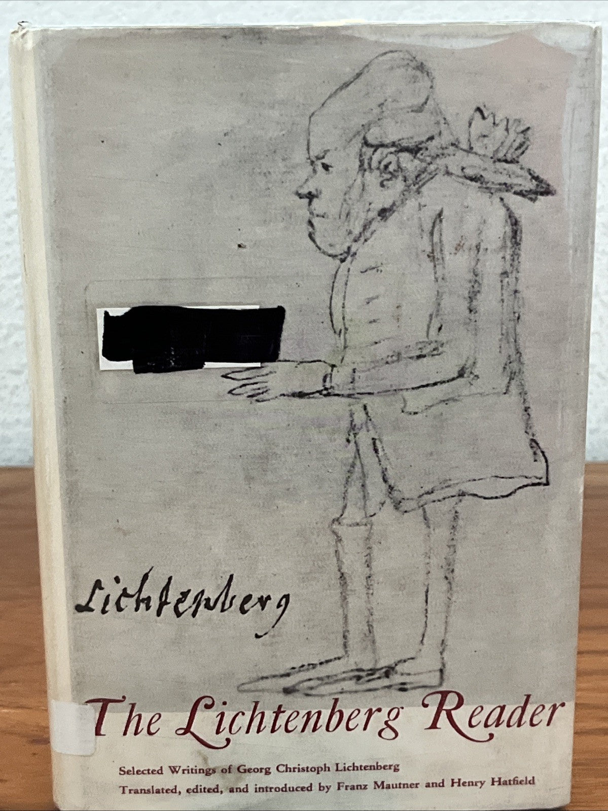 THE LICHTENBERG READER: SELECTED WRITINGS OF GEORG CHRISTOPH LICHTENBERG (1959)