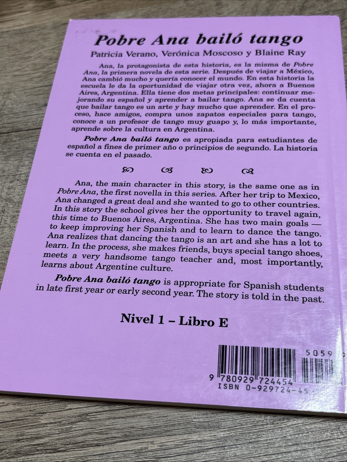 Pobre Ana bailo tango Una Novela breve Y Facil Totalmente (Nivel 1 - Libro E)