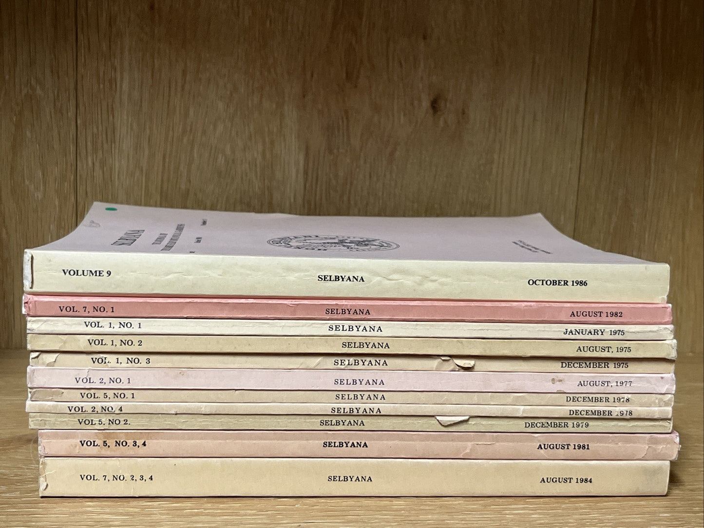 Marie Selby Botanical Gardens SELBYANA Lot of 11  The Journal  ( 1970s/80s)