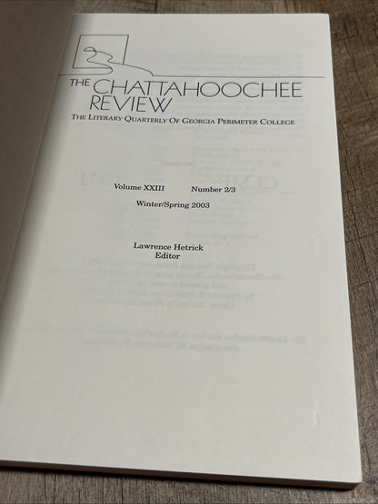 The Chattahoochee Review: Volume 23 (xxiii)Number 23, Winter Spring 2003