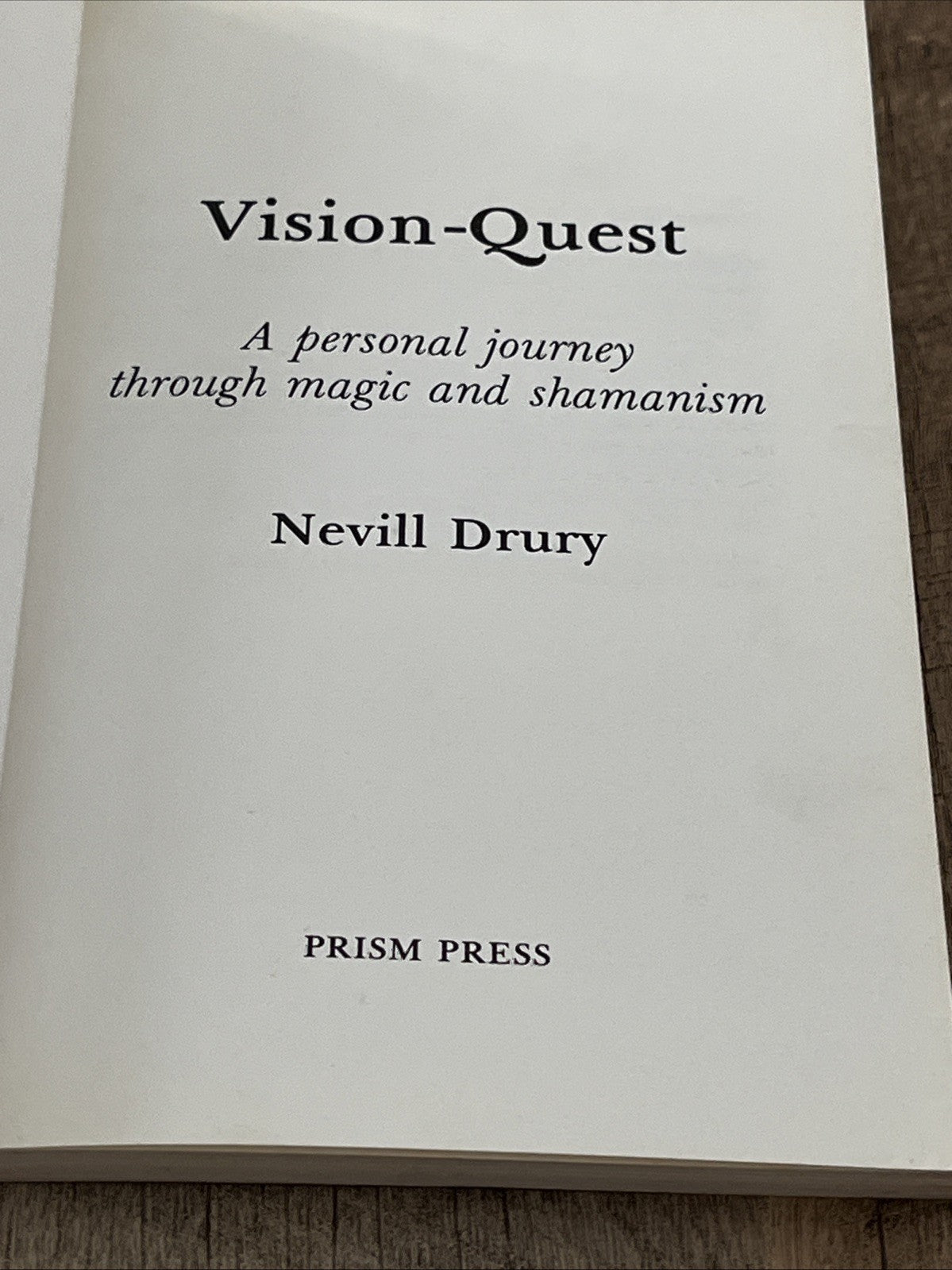 Occult History: Vision Quest -Personal Journey Through Magic and Shamanism 1984