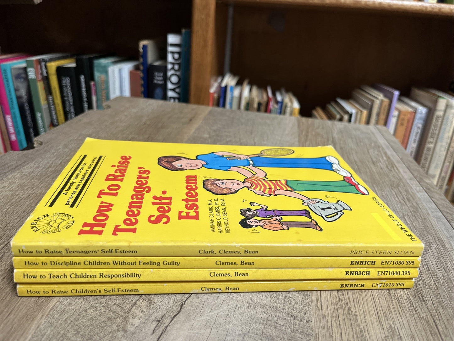 Vintage Parenting Kids Book Lot 4 Discipline Responsibility Teen Self-Esteem 80s
