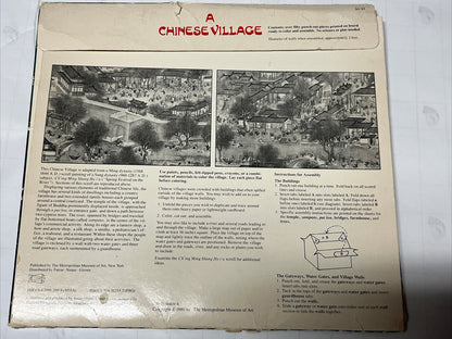 the metropolitan museum of art A CHINESE VILLAGE to punch out color and assemble