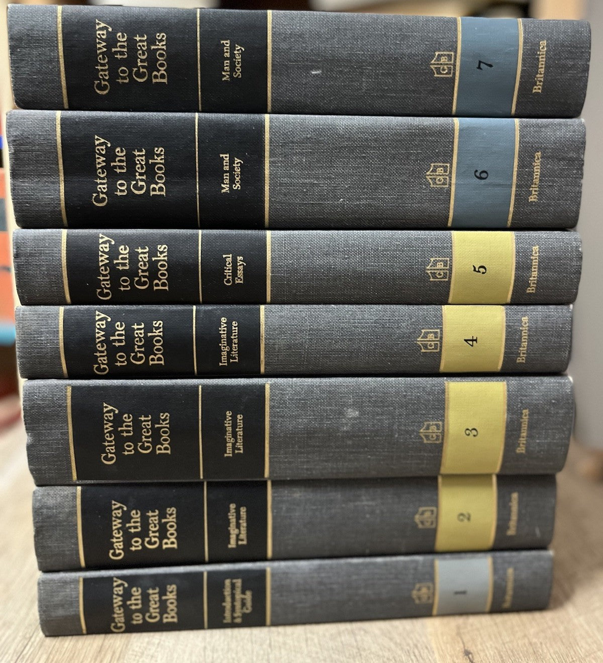 Gateway To The Great Books 7 Volume Set Encyclopedia Britannica 1963