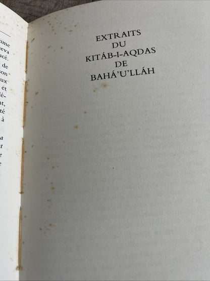 Synopsis et Codification des Lois et Ordonnances du Kitáb-i-Aqdas ( French Ed,81